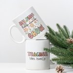 Tazza in ceramica personalizzata Helping Little Minds Grow Cute Flowers 11oz 15oz con nome Compleanno Apprezzamento Regalo di ritorno a scuola per l'i