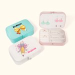 Portagioie personalizzato di grande capacità con nodo a fiocco per matite con nome Laurea Regalo di gratitudine per l'insegnante