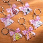 Llavero Coqueta Personalizado Baloncesto Voleibol Lazo con Nombre Fiesta de Cumpleaños Regalo para Amante de los Deportes