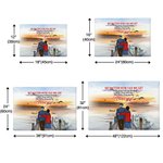 Personalized I Love You No Matter How Old We Get Sunset Poster Frameless Painting Home Decoration Birthday Valentine's Day Gift for Couple