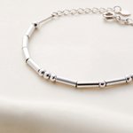 Personalized Minimalist Morse Code Bracelet with Secret Message Long Distance Friendship Gift for Women