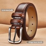 Ceinture en Cuir Personnalisée avec Texte Gravé Cadeau Anniversaire Fête des Pères pour Homme Petit Ami Marié