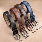 Ceinture en Cuir Personnalisée avec Texte Gravé Cadeau Anniversaire Fête des Pères pour Homme Petit Ami Marié