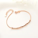 Personalized Minimalist Morse Code Bracelet with Secret Message Long Distance Friendship Gift for Women