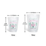 Personalisierte Pickleball Paddles Shatterproof Food Grade PP Plastic Cup Set von 10 Party Club Geschenk für Pickleball Fans