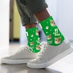 Personalisierte lustige Haustier Portrait Foto Socken mit Nummer Text Memorial Geburtstag Geschenk für Hund Katze Haustier Liebhaber