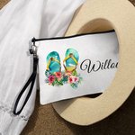 Occhiali da sole personalizzati a fiori Borsa da trucco portatile stile vacanze estive con nome accessorio da viaggio Matrimonio in riva al mare Regal