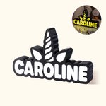 Personalized 3D Printing Fantasy Unicorn Name Sign LED Night Lamp Bedroom Nursery Desk Decoration Birthday Gift for Kids