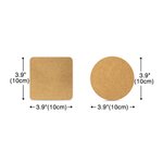 Personalized Set of 10 Reusable Wedding Favor Cork Coasters with Couple Name and Date Bridal Shower Gift for Newlyweds