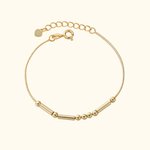 Personalized Minimalist Morse Code Bracelet with Secret Message Long Distance Friendship Gift for Women