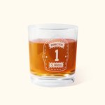 Gepersonaliseerd gegraveerd brandweerhelmschild 10oz whiskyglas met rangnummer en tekst verjaardagscadeau voor brandweerman
