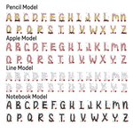 Personalizada de gran capacidad de lápices de Apple cuaderno de iniciales Bolsa de asas con el nombre del maestro Apreciación de vuelta a la escuela R