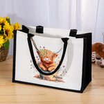 Sac en Toile Personnalisé avec Nom Sac de Shopping à Grande Capacité Cadeau Anniversaire pour Ami Famille