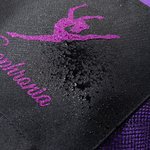 Personalisierte Glitter Tanz Ballerina Multi-Tragetasche mit Reißverschluss Tote Bag mit Namen Geburtstag Geschenk für sie