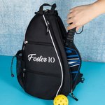 Sac à dos de sport de grande capacité pour Pickleball avec nom Cadeau d'anniversaire pour les amoureux du sport
