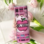 Personalisierte 3D Pink Apple Pencil Teach Love Inspire Food-Grade 20oz Skinny Tumbler mit Namen Lehrer Wertschätzung zurück zu Schule Geschenk für Le