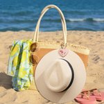 Personalized Birth Flower Strong Magnetic Portable Leather Hat Clip with Name Set of 2 Travel Accessories Birthday Gift for Women