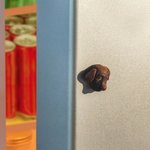 Personalisierte handgemachte Ton Haustier Porträt Schlüsselanhänger Ohrringe Halskette Magnet Kühlschrank Aufkleber Geburtstag Geschenk für Tierliebha