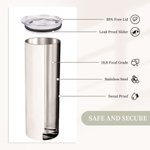 Personalisierte 3D Pink Apple Pencil Teach Love Inspire Food-Grade 20oz Skinny Tumbler mit Namen Lehrer Wertschätzung zurück zu Schule Geschenk für Le