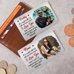 Henkilökohtainen isä rakastan sinua Pet Photo lompakko kortti otsikko Memorial Isänpäivä lahja koiran isä kissa isä Pet Lover