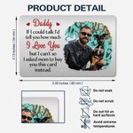 Henkilökohtainen isä rakastan sinua Pet Photo lompakko kortti otsikko Memorial Isänpäivä lahja koiran isä kissa isä Pet Lover