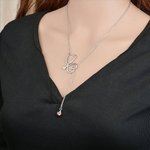 Personalisierte Stethoskop Halskette mit Herz Birthstone Medical Student Graduierung Anerkennung Geschenk für Arzt Krankenschwester