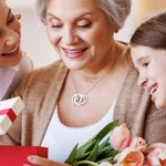 Personalizado Collar de Plata de Ley con 2-5 Anillos Rusos Entrelazados y Nombre Grabado Día de la Madre Cumpleaños Regalo para Familias