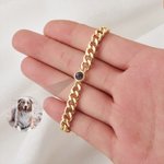 Personalized Photo Projection Box Chain Necklace Curb Link Bracelet Birthday Valentine's Day Gift for Men