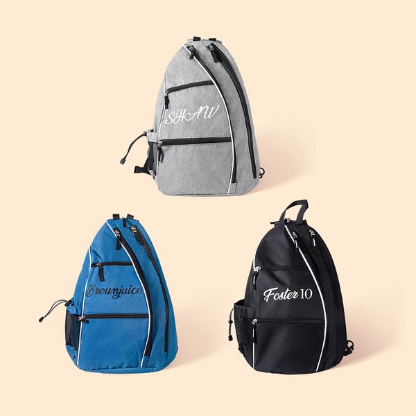 Sac à dos de sport de grande capacité pour Pickleball avec nom Cadeau d'anniversaire pour les amoureux du sport