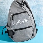 Sac à dos de sport de grande capacité pour Pickleball avec nom Cadeau d'anniversaire pour les amoureux du sport