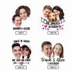 Personalisierter Wasserdichter Tattoo-Aufkleber mit Namen Temporärer Gesicht Foto Sticker Party Geburtstag Hochzeit Geschenk