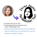 Personalisierter Selbstfärbender Stempel mit Gesicht Porträt und Text Du Bist das Beste Aufgabe-Benotung Geschenk für Lehrerende