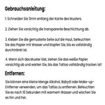 Personalisierter Wasserdichter Tattoo-Aufkleber mit Namen Temporärer Gesicht Foto Sticker Party Geburtstag Hochzeit Geschenk