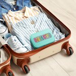 Personalisierte tragbare Dalmatiner Dots Schmuck-Box mit Regenbogen Name Geburtstag Hochzeit Bachelorette Party Geschenk für sie