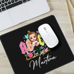 Personalized Retro ABCD Teacher Tour Mouse Pad with Cartoon Character and Name Appreciation Back to School Gift for Teacher