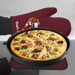 Strumenti da forno personalizzati Love Heart Set di guanti da forno e presine resistenti al calore con testo e passante da appendere per gli amanti de