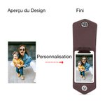 Porte-Clésen Cuir Personnalisé avec Texte Gravé Fête des Pères Fête des Mères Cadeau Anniversaire pour Femme Homme