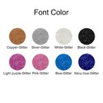 Borsa per il trucco con nome personalizzata in pelle impermeabile e glitterata con divisorio e maniglia Accessorio da viaggio Regalo di nozze per il c