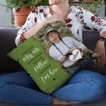 Personalized Photo Memorial Throw Pillow Cover with Name Sympathy Bereavement Gift for Loss of Loved One