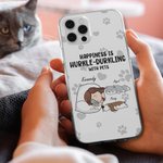 Custodia personalizzata per iPhone con nome, regalo di compleanno e anniversario per gli amanti degli animali.