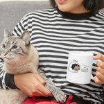 Personalisierte Aufenthalt im Bett Haustier Thema Hurkle Durkle weißer Keramik-Kaffeebecher mit Namen lustige Geburtstagsgeschenk für Hund Katze Haust