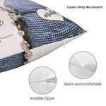 Personalized Photo Memorial Throw Pillow Cover with Name Sympathy Bereavement Gift for Loss of Loved One