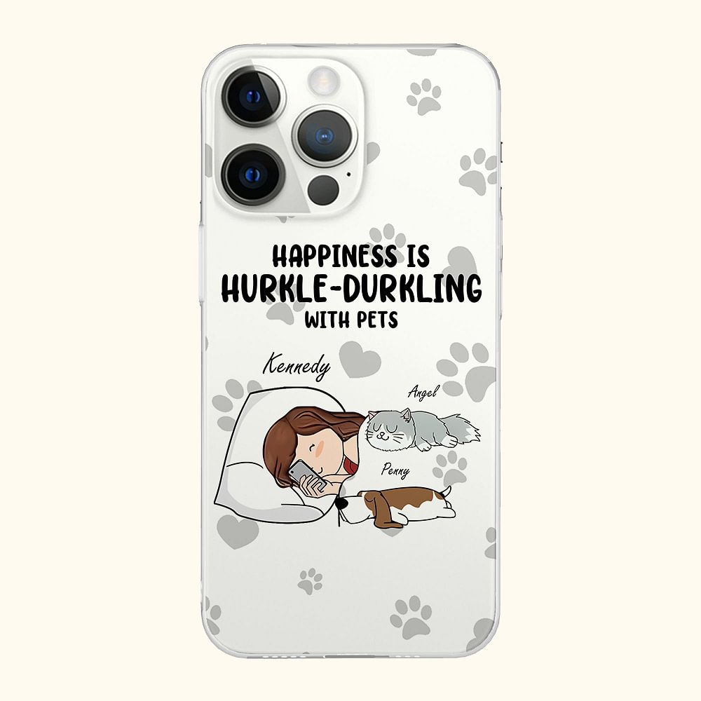 Custodia personalizzata per iPhone con nome, regalo di compleanno e anniversario per gli amanti degli animali.