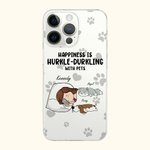 Custodia personalizzata per iPhone con nome, regalo di compleanno e anniversario per gli amanti degli animali.