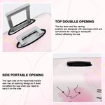 Gepersonaliseerd Een meisje dat echt van reizen hield Geboortebloem sterrenbeeld Bagagehoes Past 18-32 Inch Koffer Verjaardagscadeau voor haar