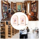 Henkilökohtainen 1 pari Pencil Coquette Bow Heavy Duty Wood Bookends kanssa nimi takaisin kouluun arvostus lahja opettajalle