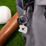Llavero personalizado con nombre y número de béisbol Regalo de cumpleaños para amantes del deporte