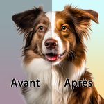 Serviette de Plage Personnalisée avec Prénom Portrait Animal Style Peinture à l'Huile Cadeau Anniversaire Voyage pour Amoureux d'Animal de Compagnie