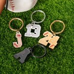 Llavero personalizado con nombre y número de béisbol Regalo de cumpleaños para amantes del deporte