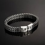 Pulsera personalizada de acero inoxidable para hombre con nombres o mapas grabados Regalo de aniversario de una relación a distancia para él